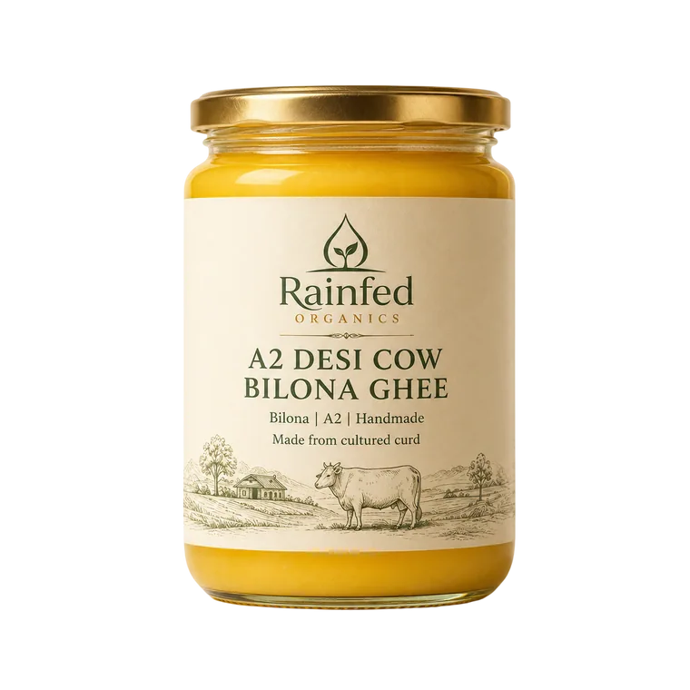 Rainfed Organics A2 Desi Cow Bilona Ghee